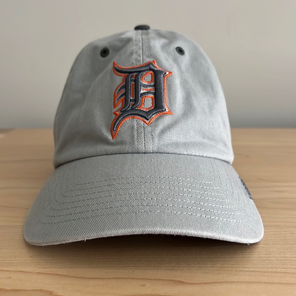 Detroit Tigers baseball hat, OS, unisex, grey, ‘47 brand, never worn